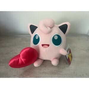 POKEMON 2026 Valentine's Day Plush 7" JIGGLYPUFF Holding Heart Stuffed Figure